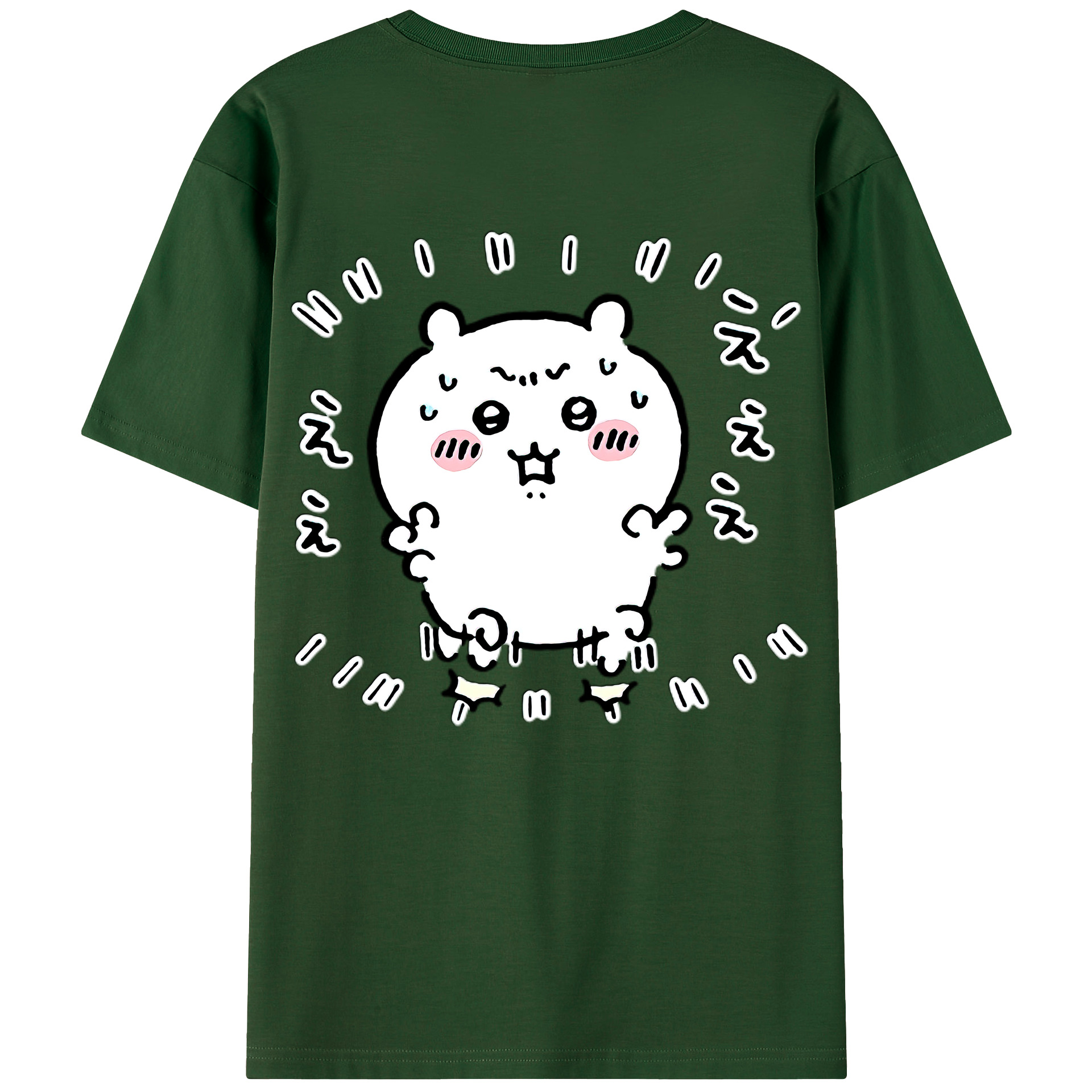 （画像用） ちいかわ ちいかわ Chii-kawa chiikawa 綿100％半袖Tシャツ（背面プリント）